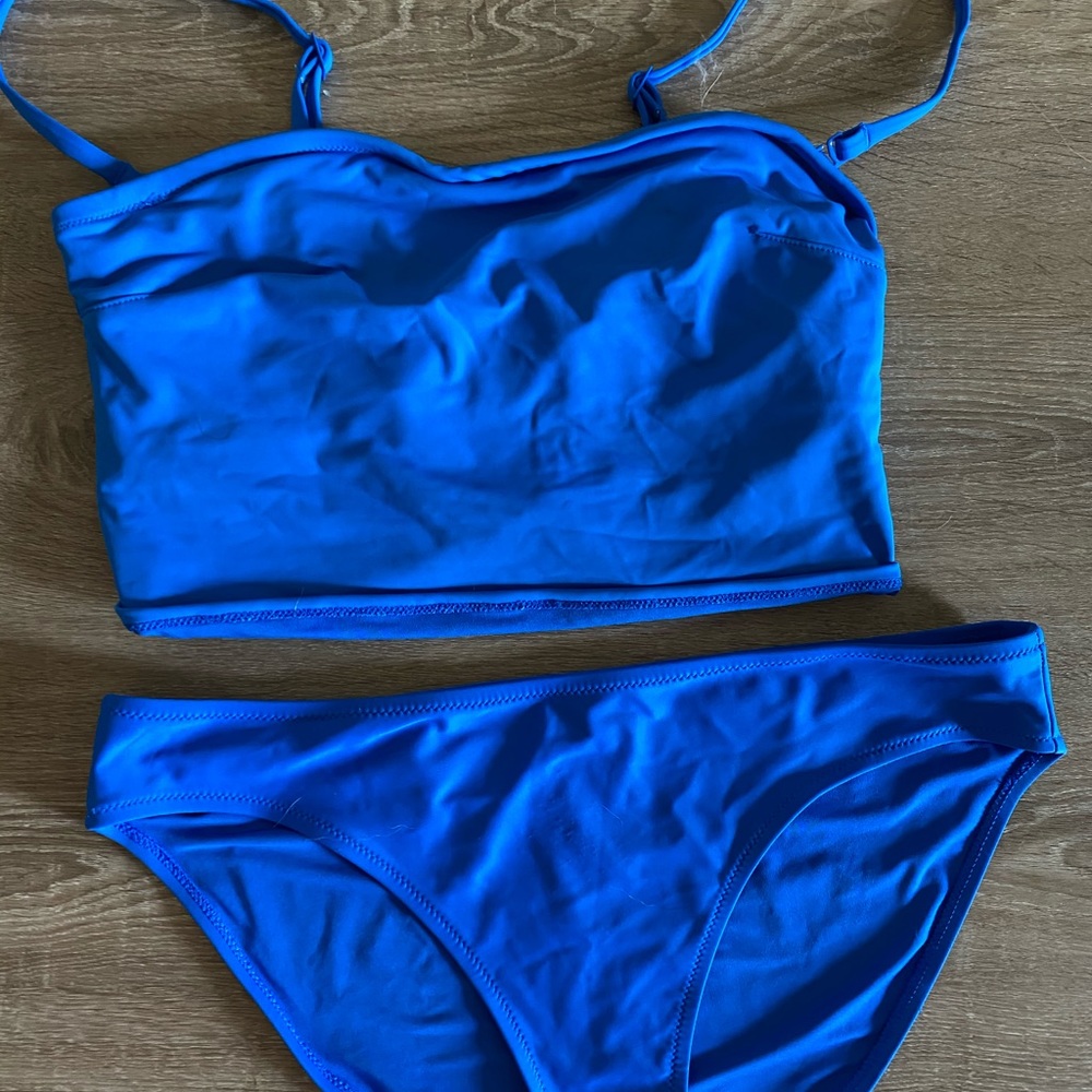 Aerie Longline Blue Bikini